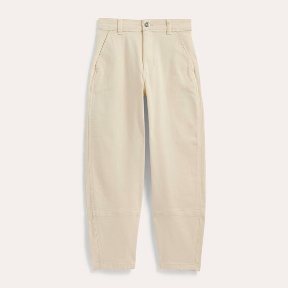 Everlane Women's Utility Barrel Pant in Bone White, Size 12 - Picture 3 of 4